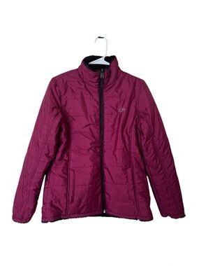 CB Sport Reversible Puffer Jacket NWT Size S, Pink & Black Faux Fur